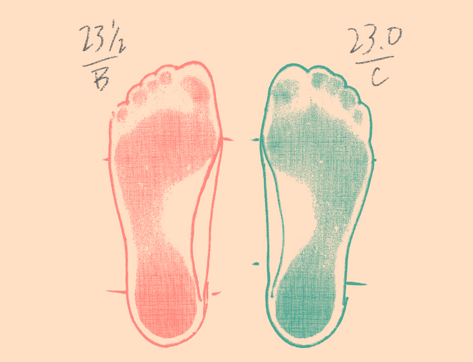 左右の足の長さ・足囲が違う人向け、靴選びのポイントとは？